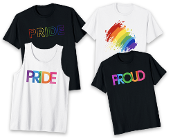 T-Shirts mit CSD und Pride Thema